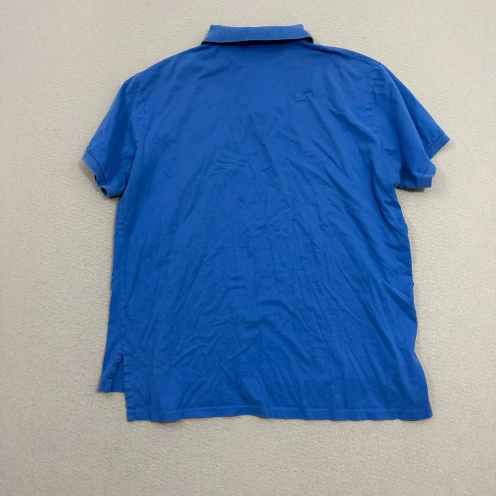 Polo Ralph Lauren Shirt Men's XL Blue Custom Fit Short Sleeve Pony Logo Preppy